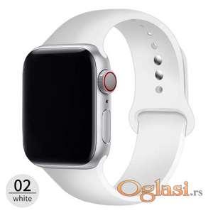 Silikonska narukvica bela Apple watch 38/40/41